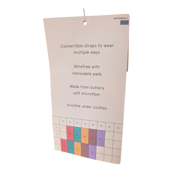 NWT True & Co Buttery Soft Convertible Bandeau Bra Size XL Black - Picture 5 of 8